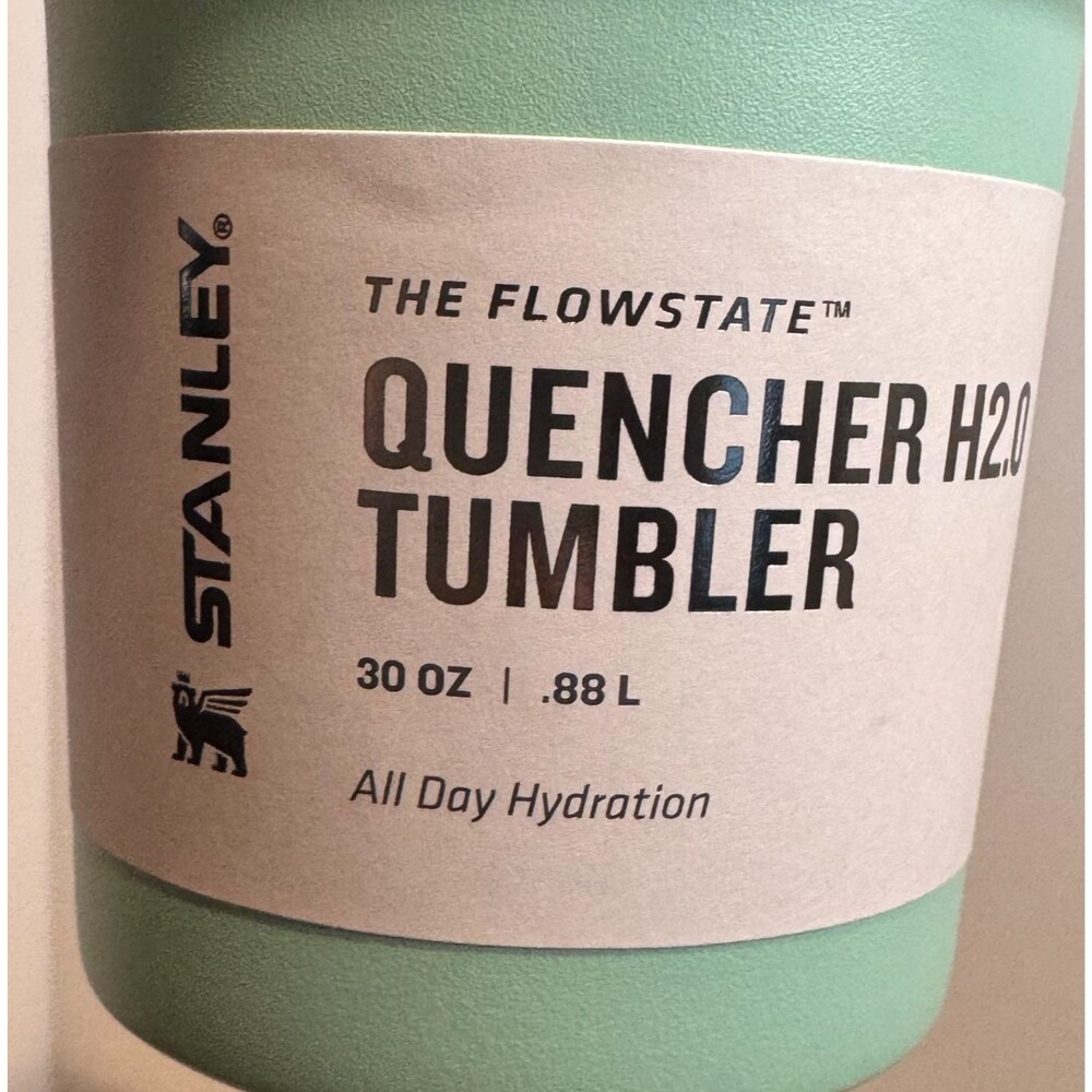 Stanley Quencher H2.0 FlowState 30 oz Tumbler Mint Green Purple NWT - Picture 12 of 13